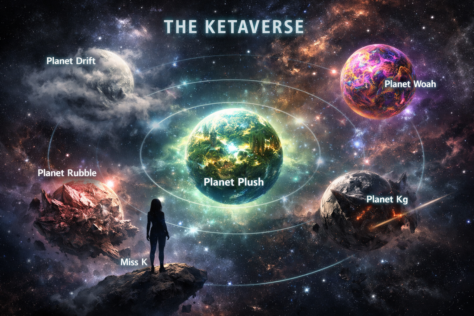 The Ketaverse planetary system map