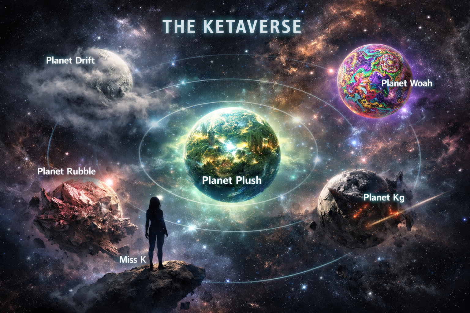 The Ketaverse planetary system map