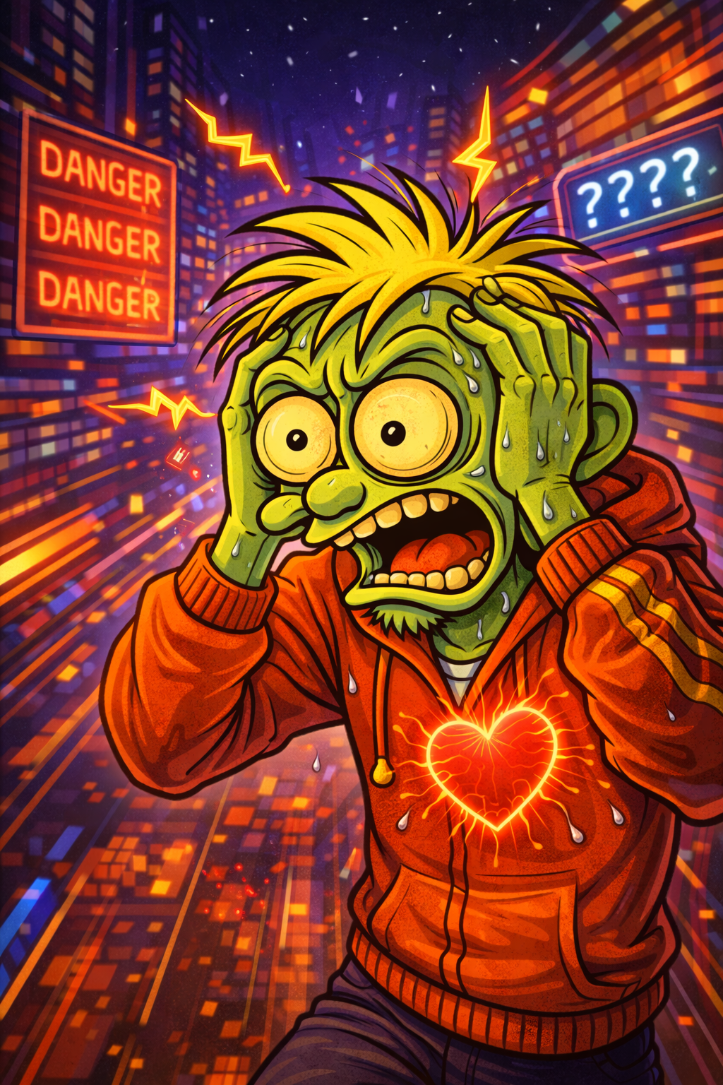 Pounding chest and sweating on Planet VibE