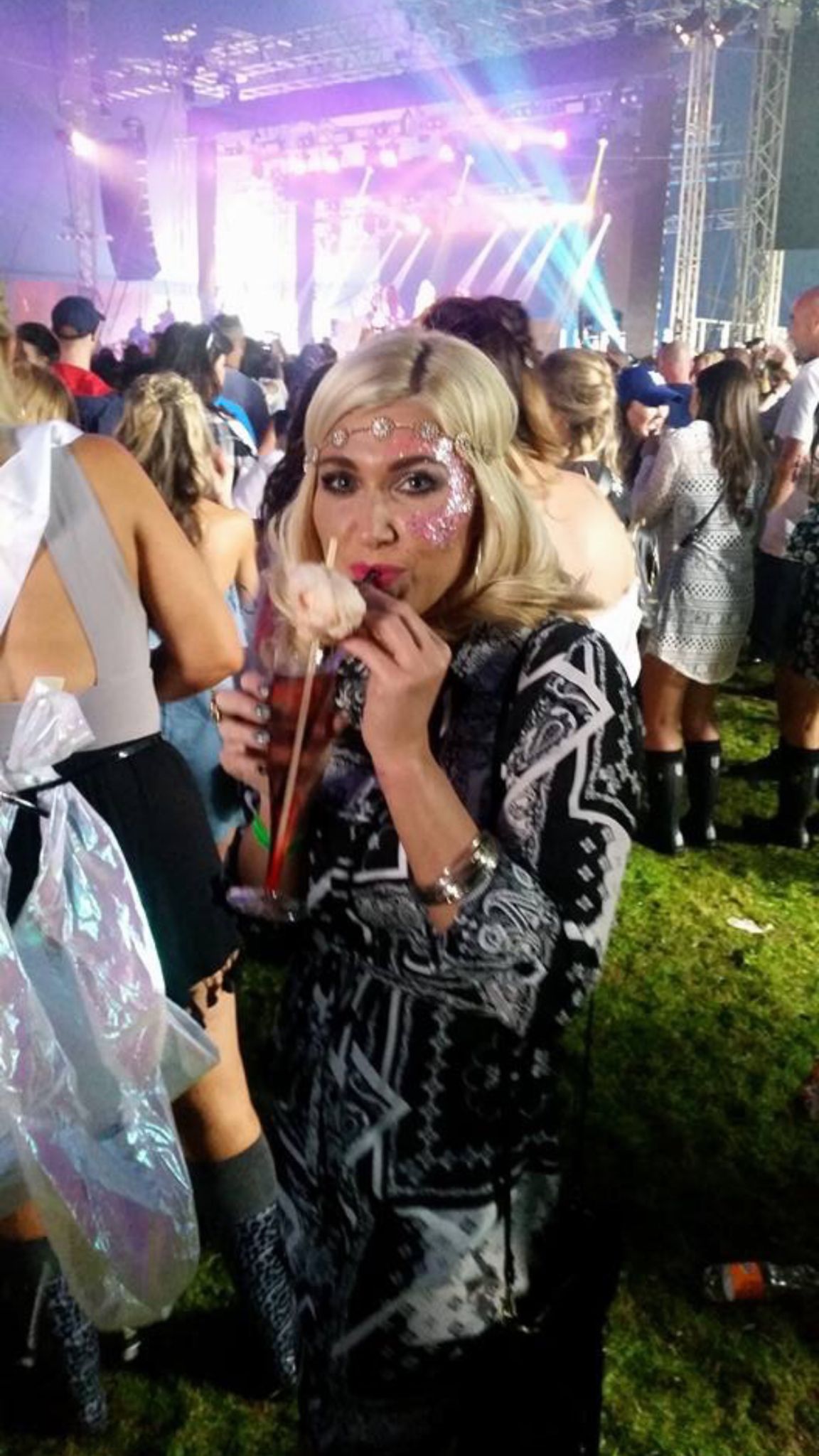 Real moments at a rave or festival